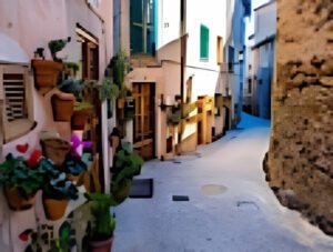 Enge Gasse auf Mallorca